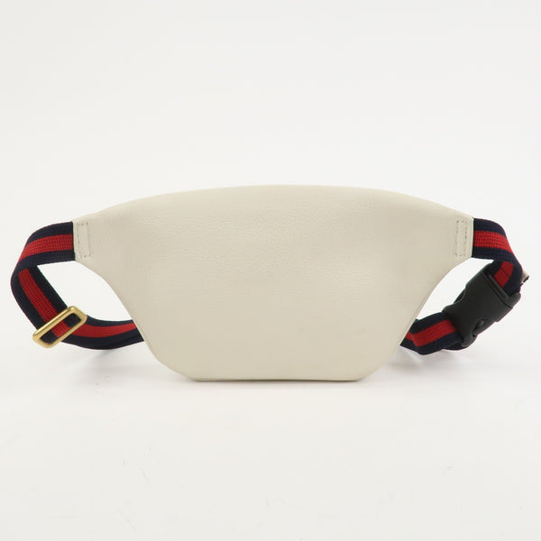 Gucci Sherry Leather Waist Pouch - White, Leather
