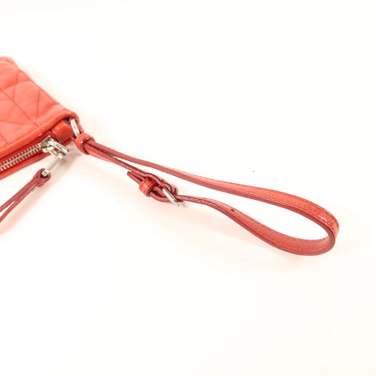 Miu Miu SHW Pouch - Red, Calfskin Leather