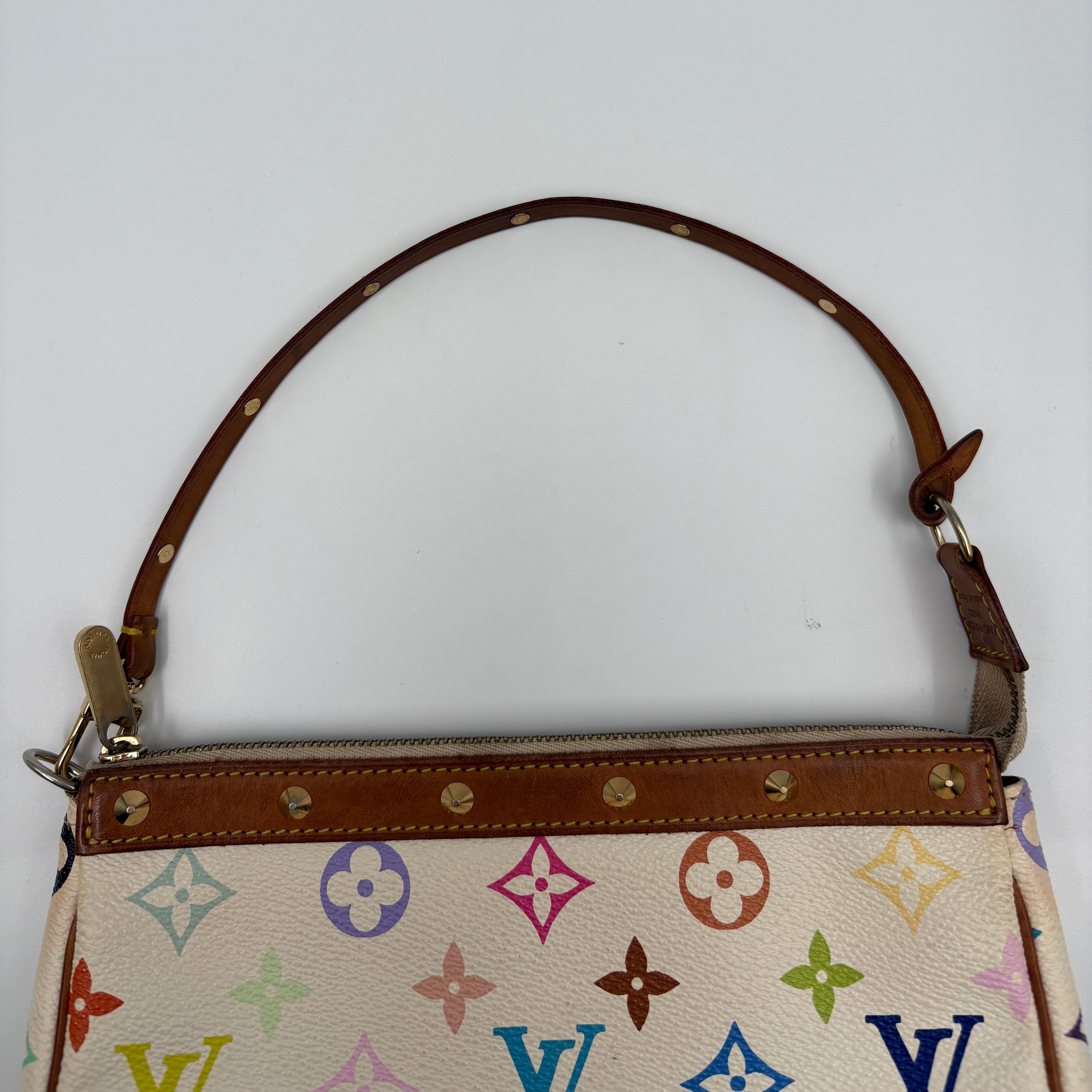 Pochette Accessoire Multicolor Blanc White