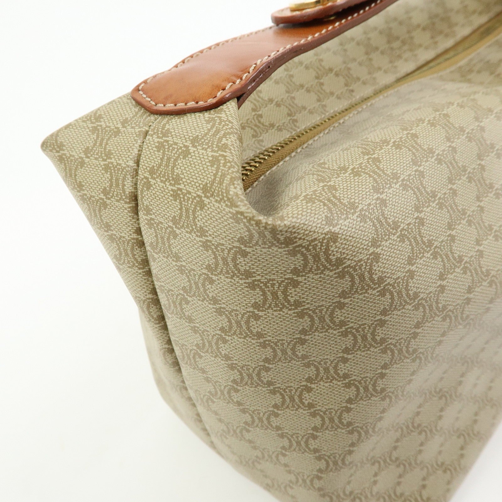 Celine Macadam Hand Bag - Beige, PVC Leather