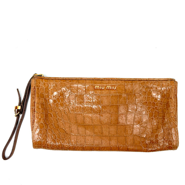 MIUMIU Croco clutch