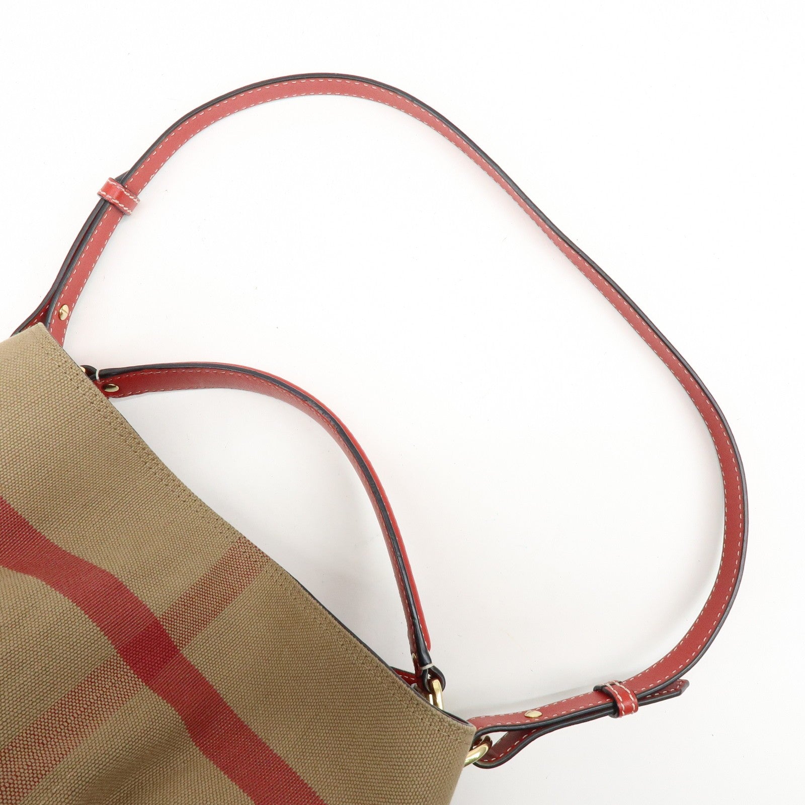 Burberry 2way bag Handbag - Beige, Canvas and Leather
