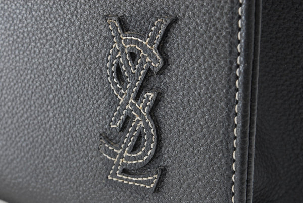 Saint Laurent Yves Hand Tote Bag - Black, Leather