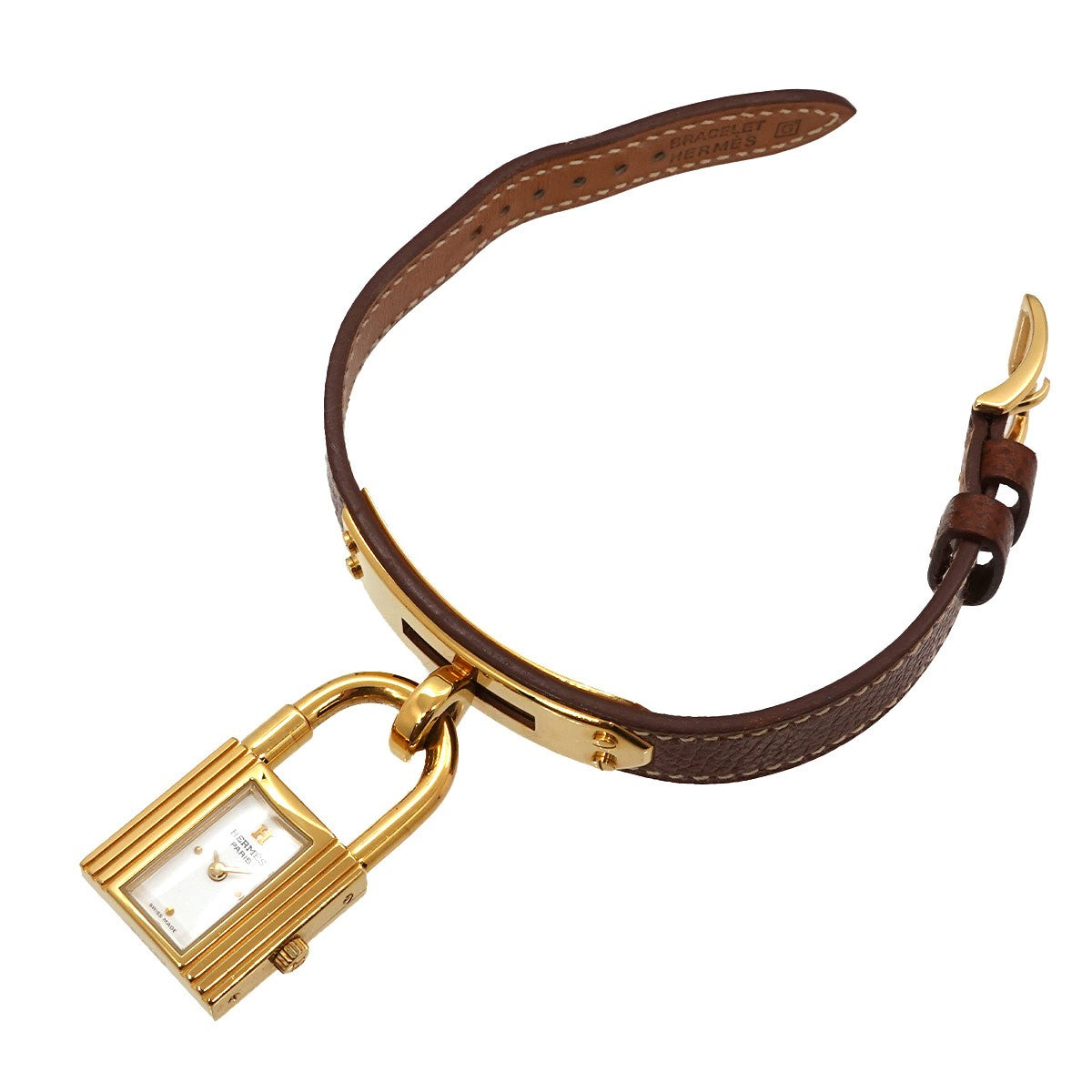 Hermès Kelly Wristwatch - White, Stainless Steel, Leather