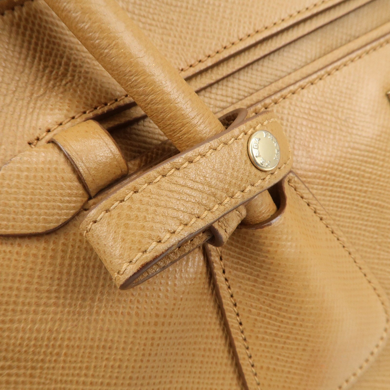 Prada Hand Bag - Light Brown, Leather