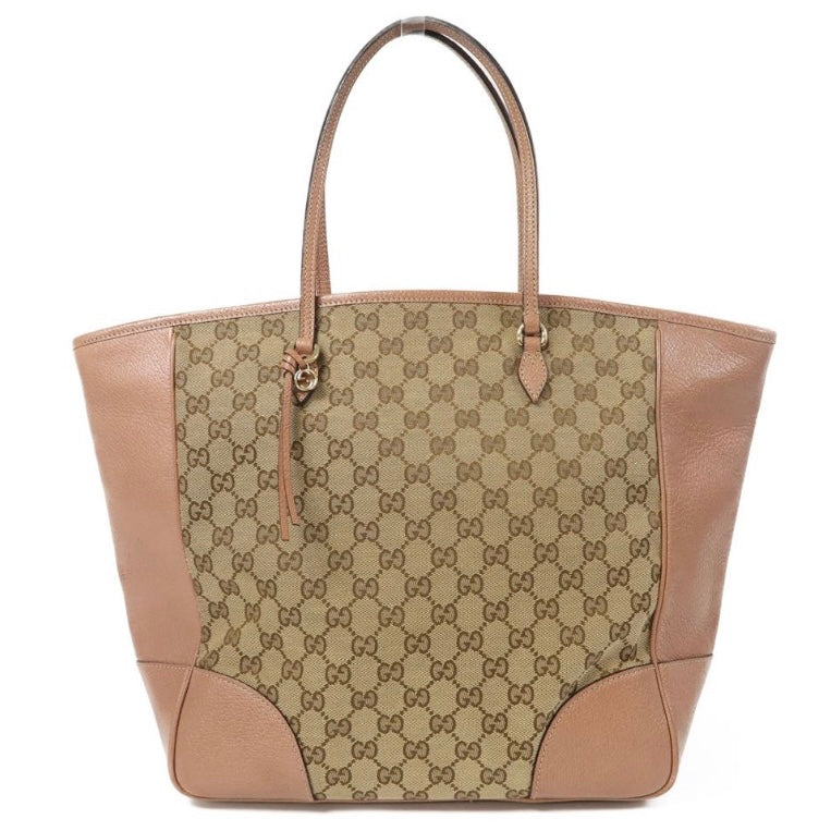Gucci Beige Pink GG Tote Handbag