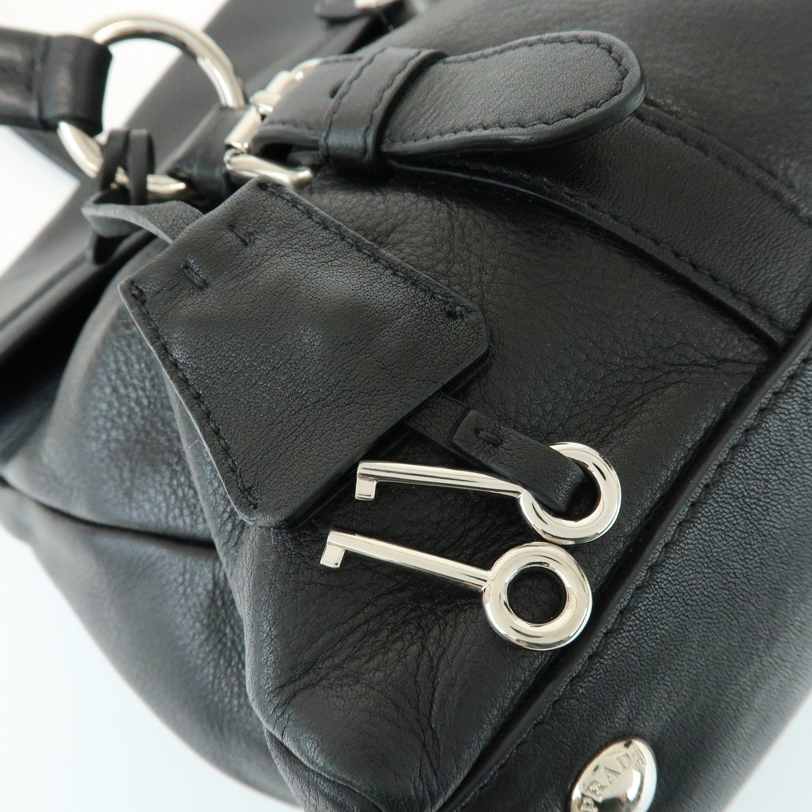 Prada Shoulder Bag - Black, Calf Leather
