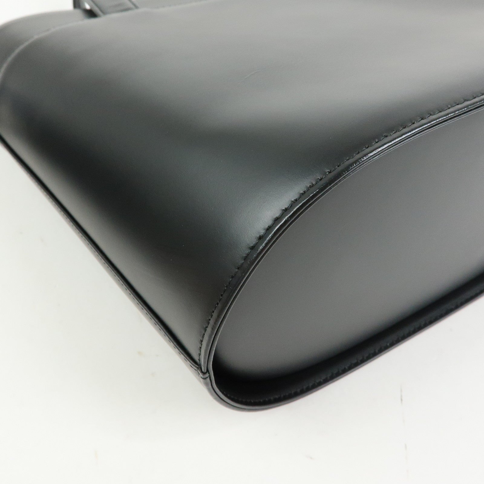 Burberry Nova Plaid Tote Bag - Black, Leather and Canvas