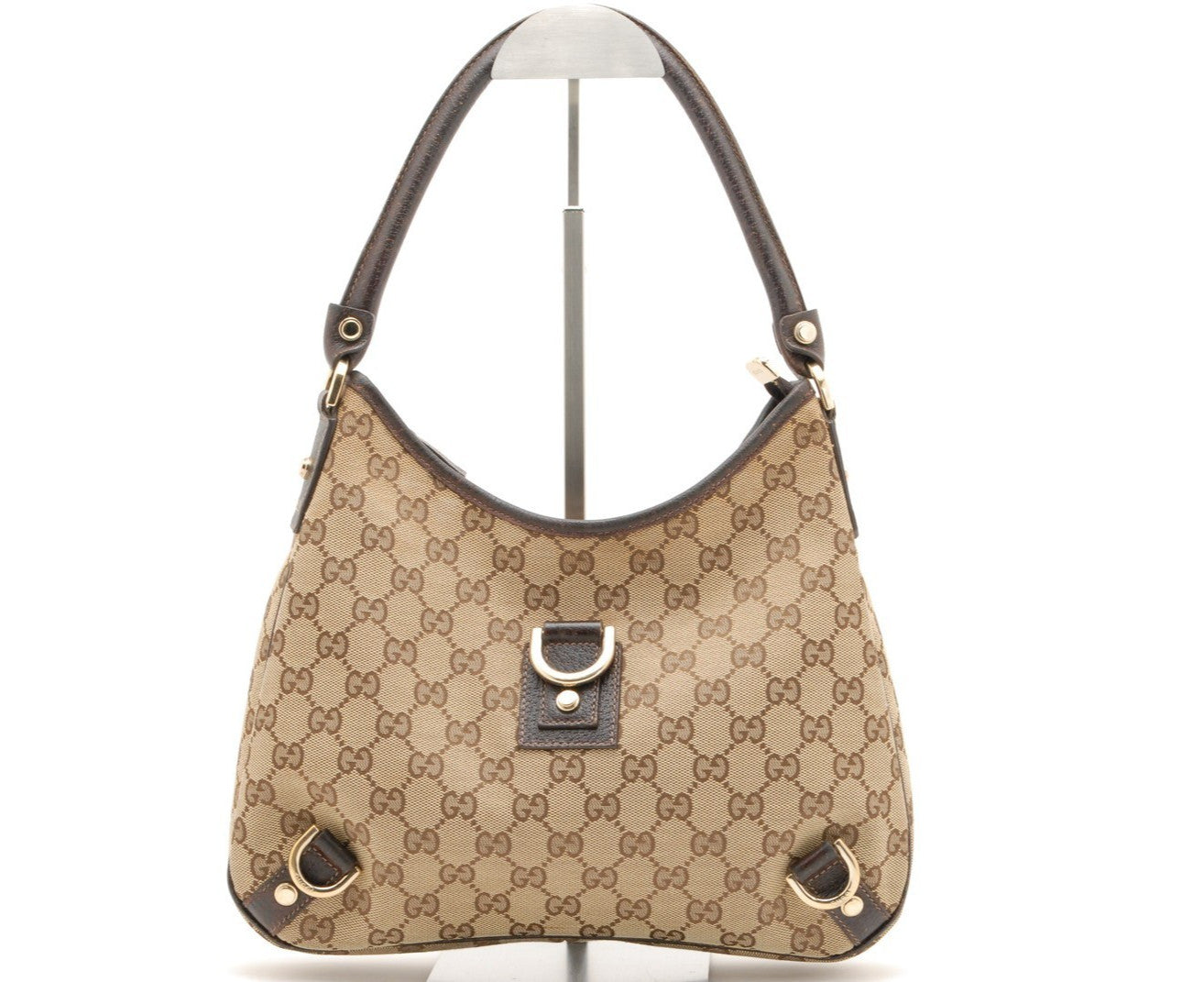 Gucci Abbey D-Ring Hobo Shoulder Bag - Brown, Leather