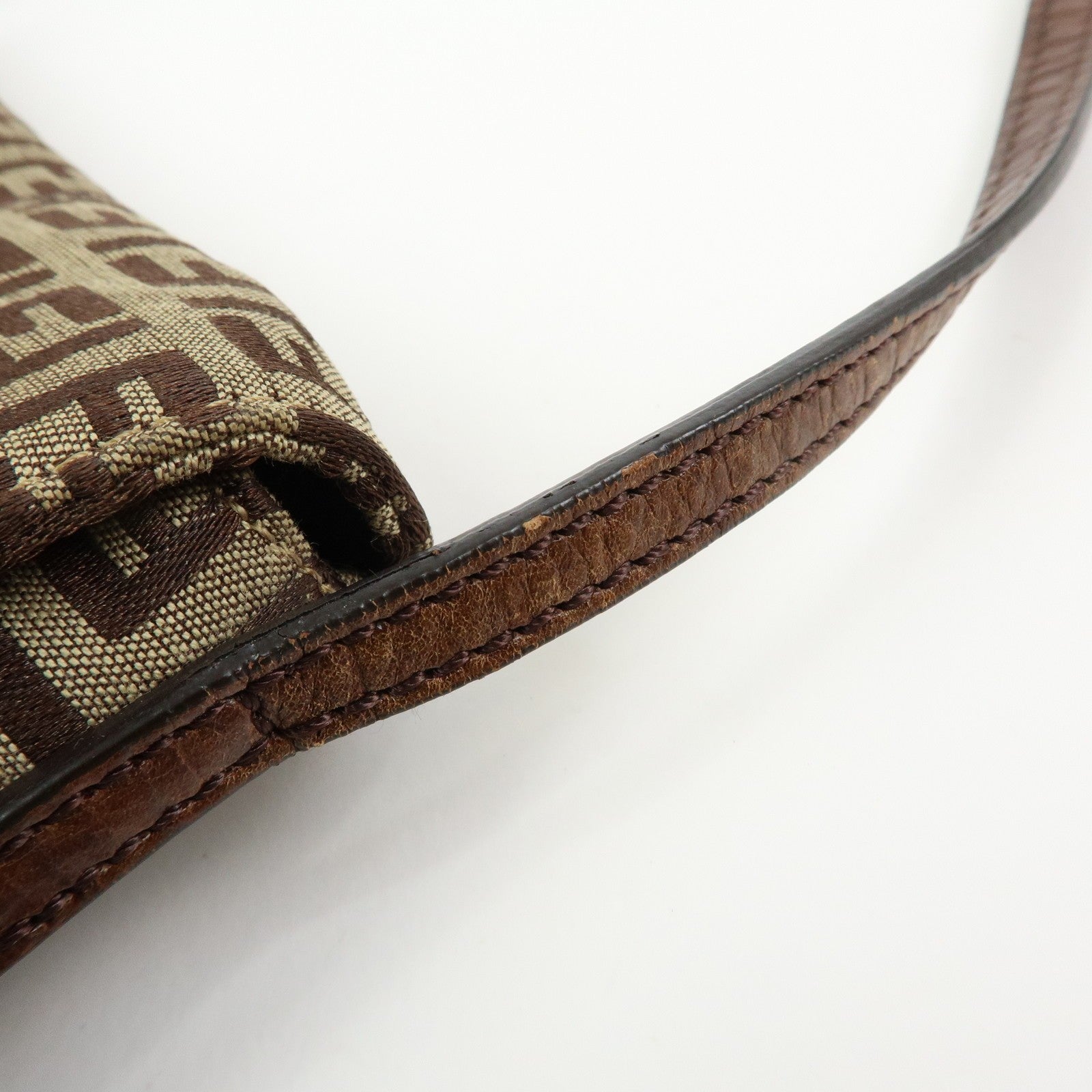 Fendi Shoulder Crossbody Bag - Brown, Canvas Leather