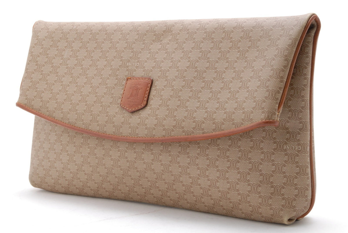 Celine Macadam Clutch Bag - Beige, PVC