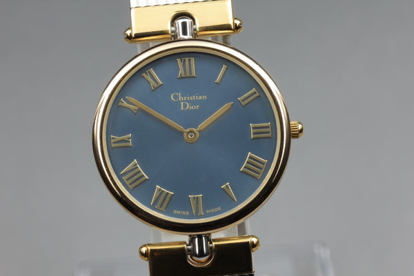 Christian Dior 3026 Wristwatch - Blue, Stainless Steel