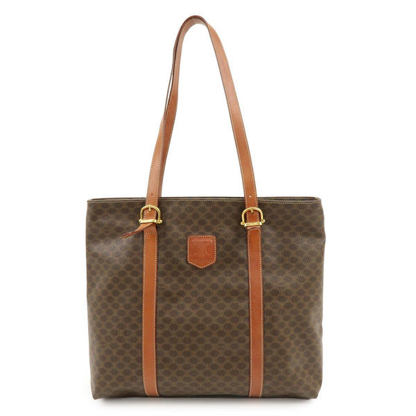 Celine Macadam Tote Bag - Brown, PVC Leather 