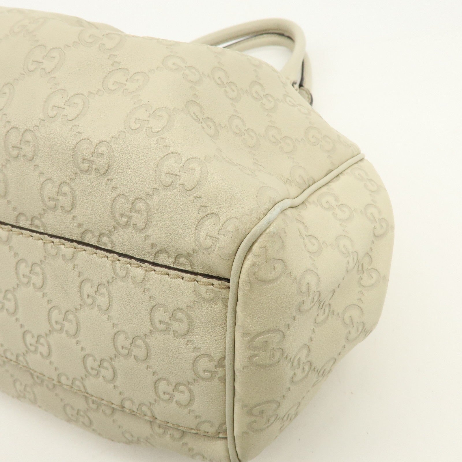 Gucci Sukey Guccissima Leather Tote Bag - White, Leather 