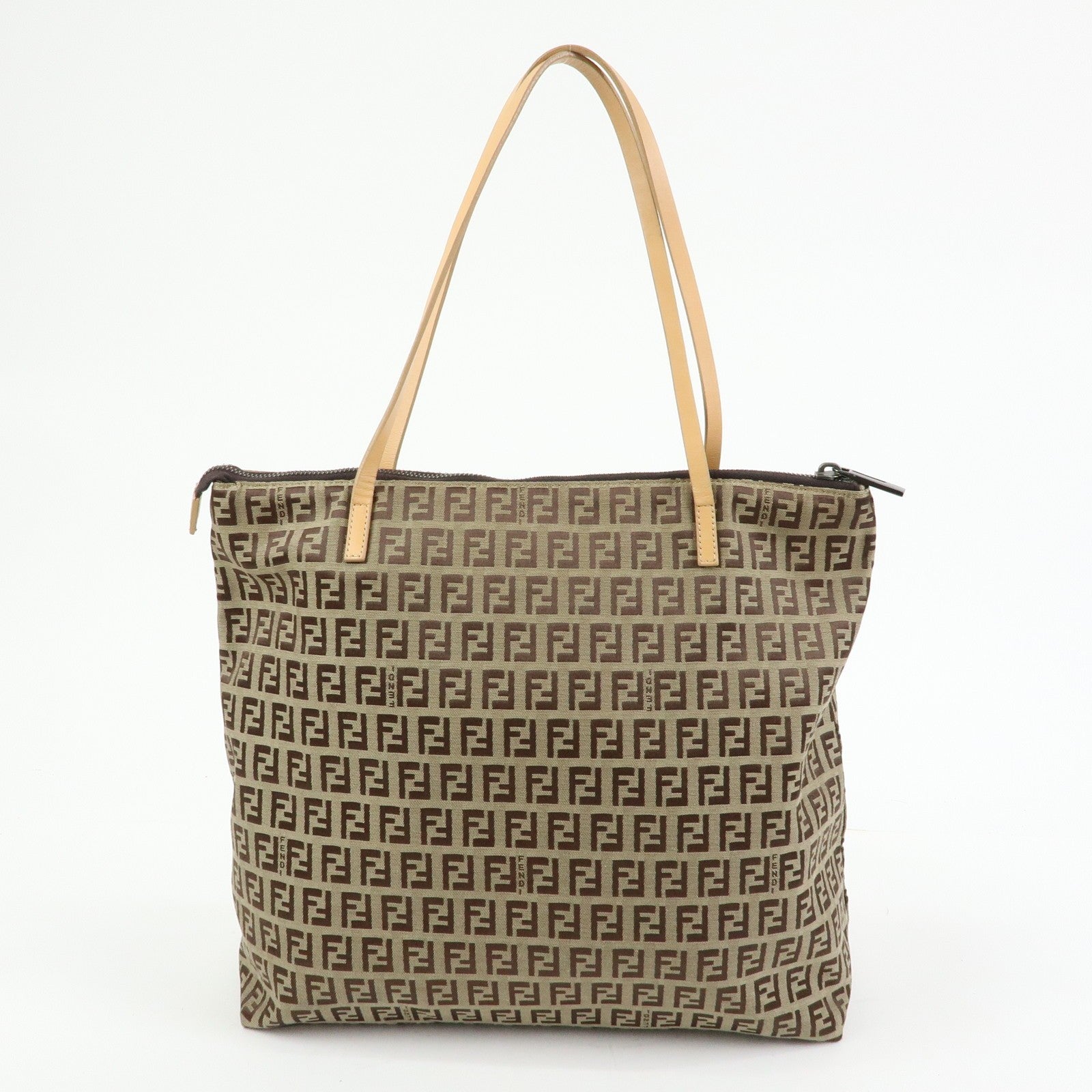 Fendi Tote Bag - Beige, Canvas Leather