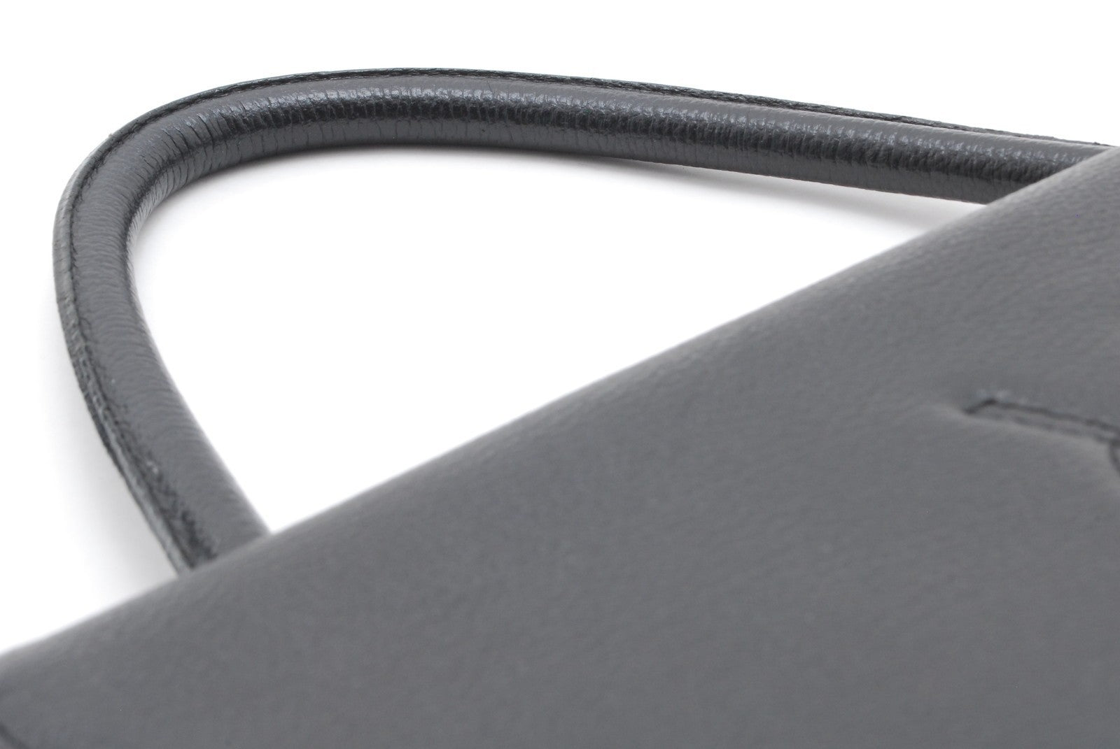 Saint Laurent Vintage Top Hand Bag - Black, Leather 