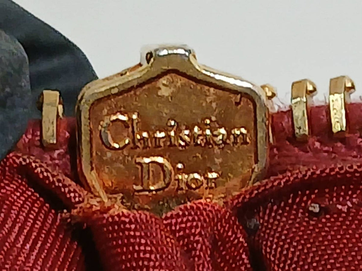 Dior Trotter Mini Boston Handbag - Bordeaux, Canvas