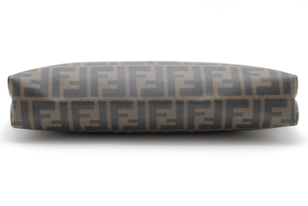 Fendi Zucca Monogram Clutch Bag - Brown, Leather