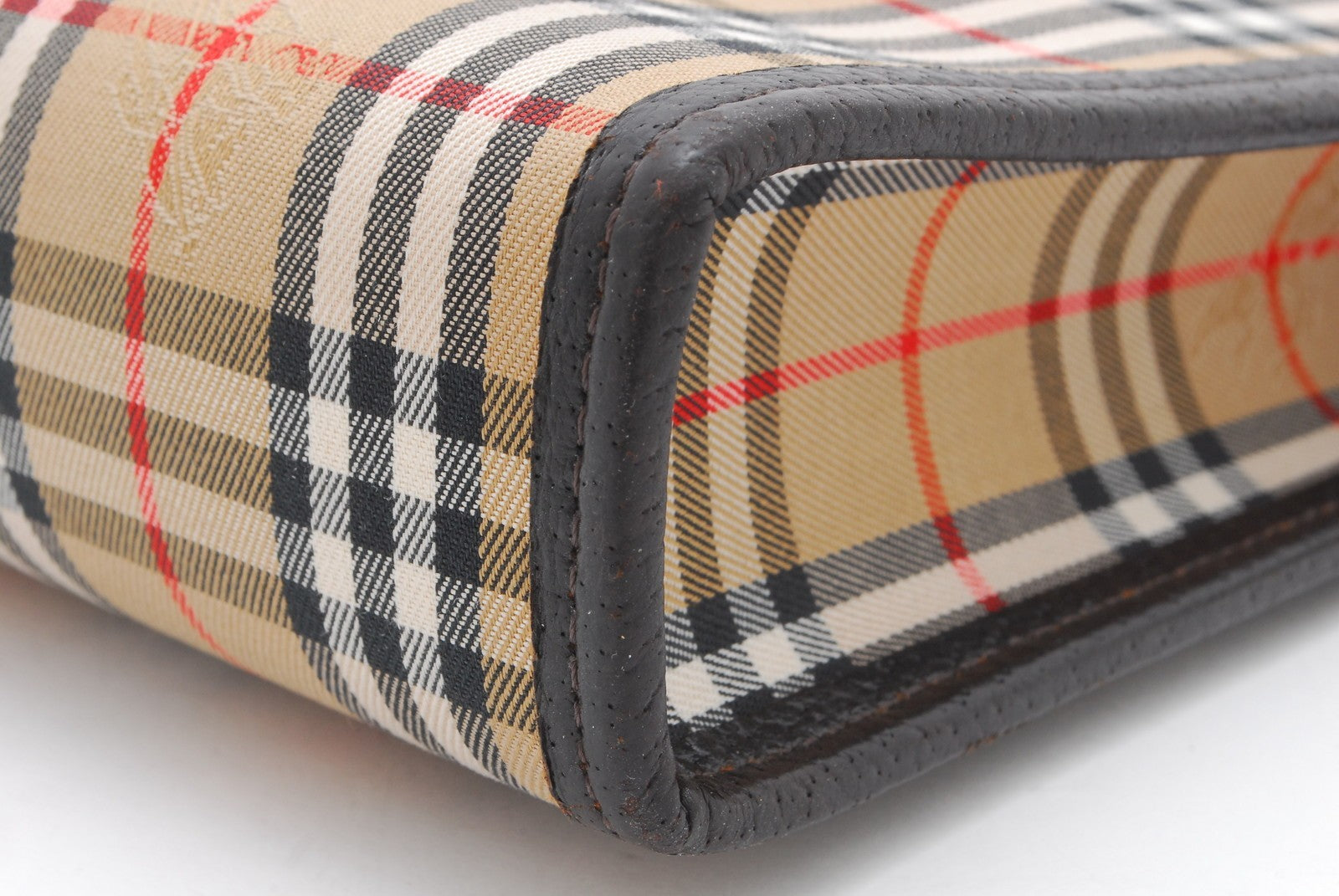 Burberry Nova Check Clutch - Beige, Canvas