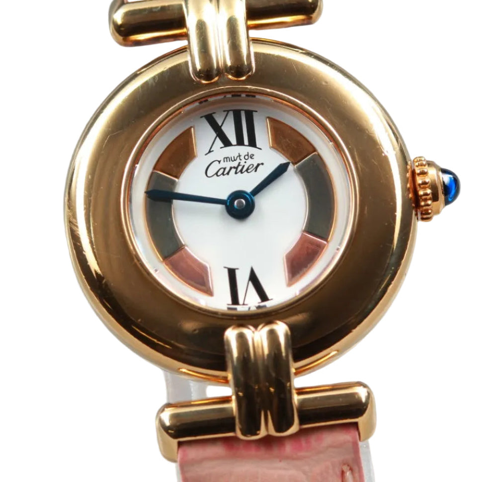 Cartier Must Colisee Vermeil 590002 Watch - Gold Pink, Leather