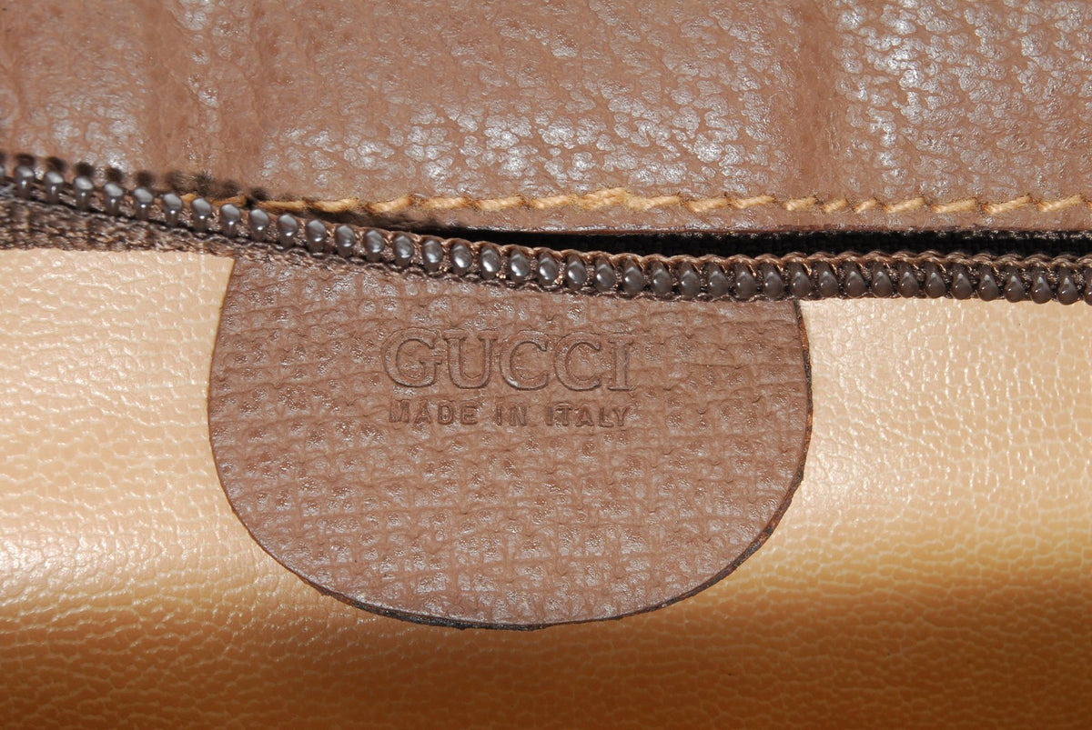 Gucci GG Supreme Monogram Clutch - Brown, PVC Leather