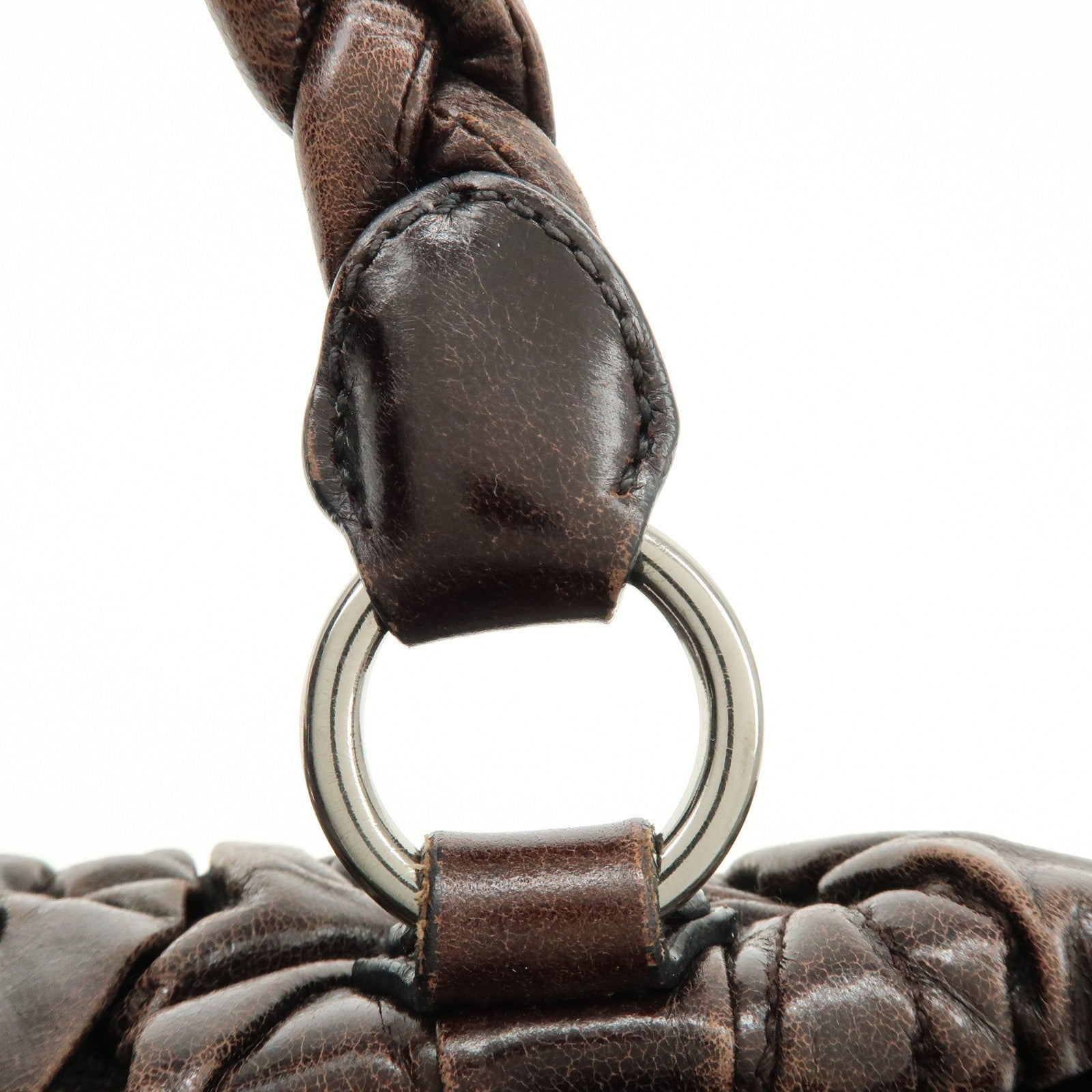 Miu Miu Matelasse 2Way Handbag - Dark Brown, Leather 
