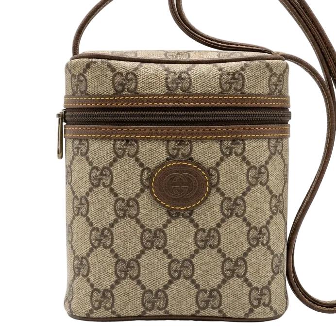 Gucci Vintage GG Supreme Shoulder Bag - Brown, PVC Leather