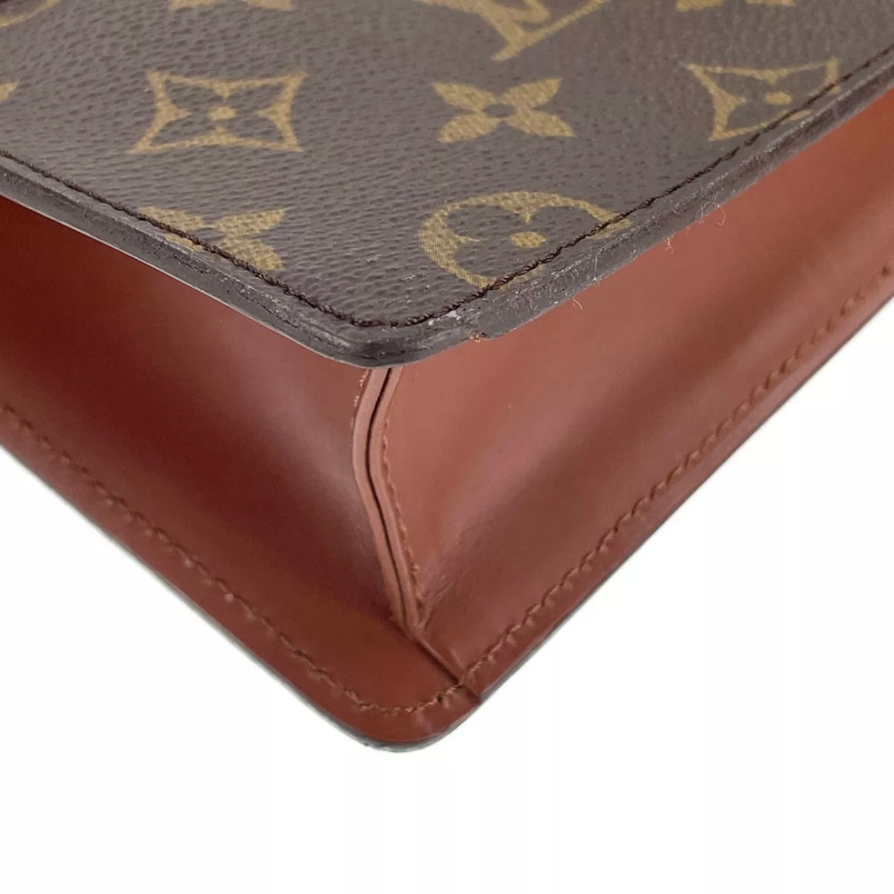 Monogram Chaillot Leather Brown Clutch bag