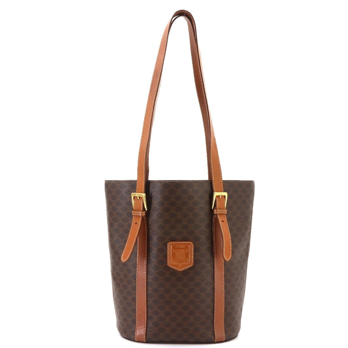 Celine Macadam Tote Bag - Brown, PVC, Leather