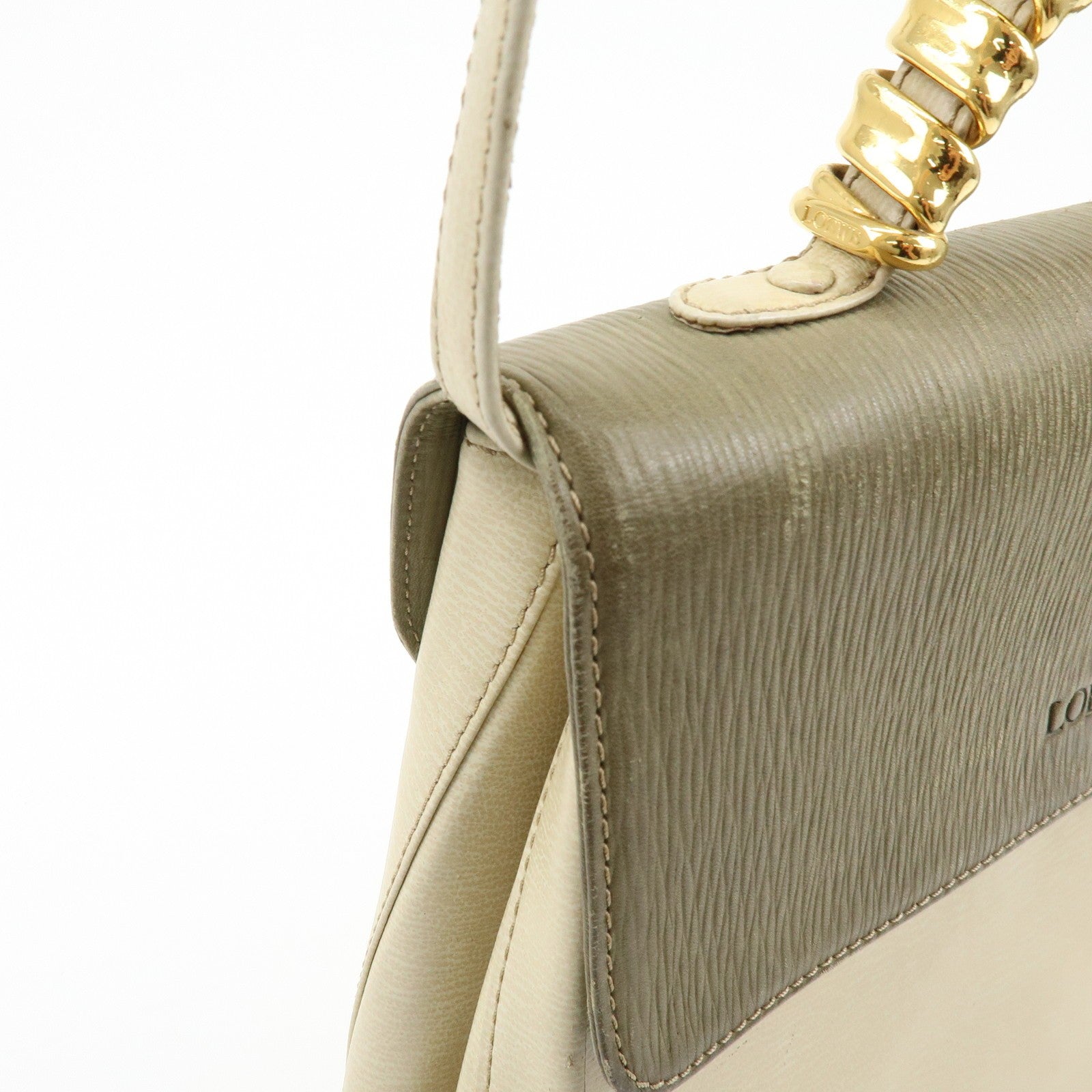 Loewe Velazquez Hand Bag - Ivory, Leather Suede