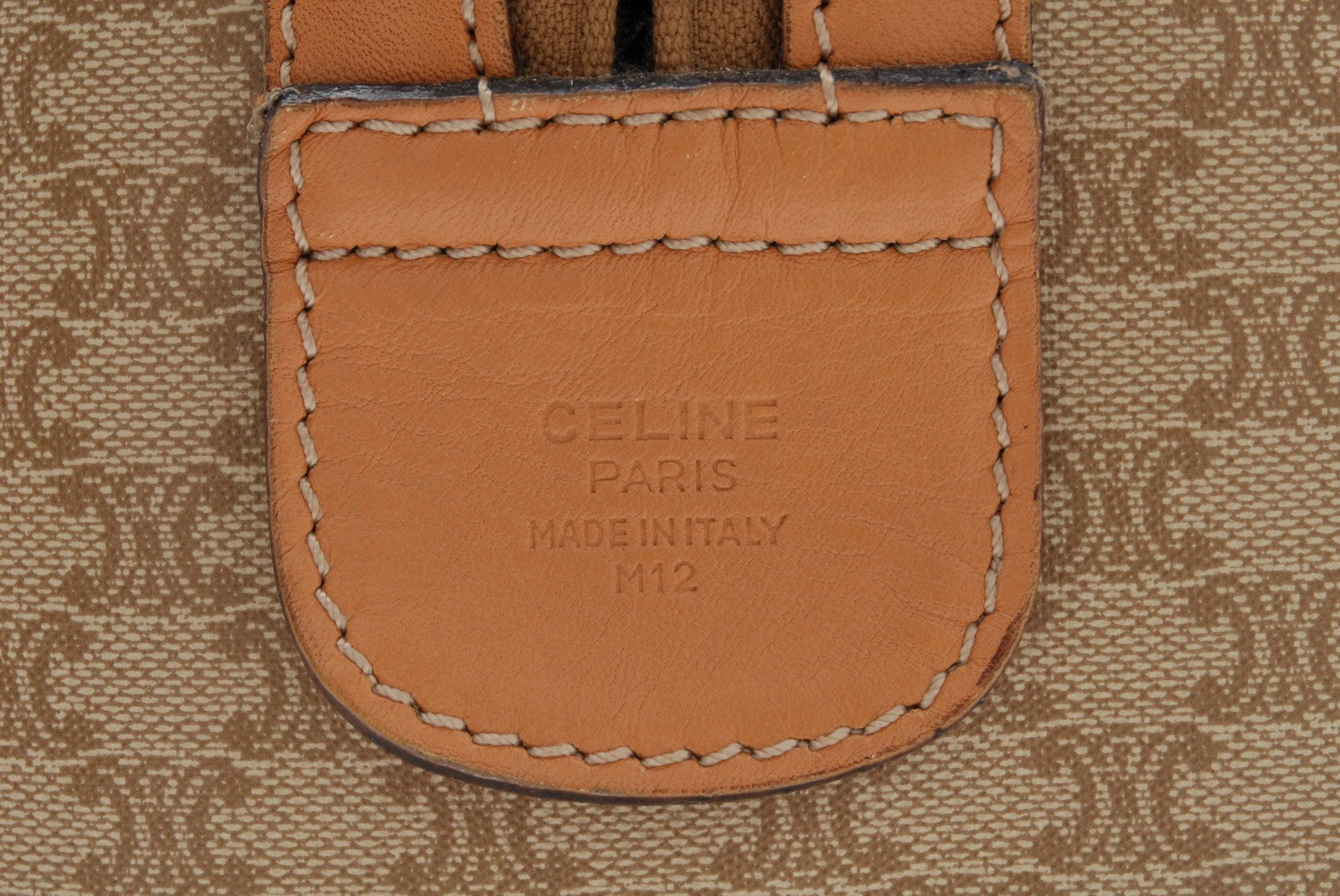 Celine Boston Bag Handbag - Beige Brown, PVC Leather