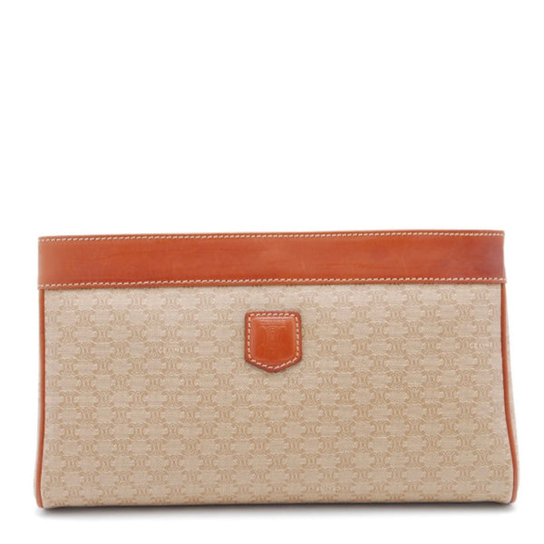 Celine Macadam Clutch Bag - Beige, PVC Leather