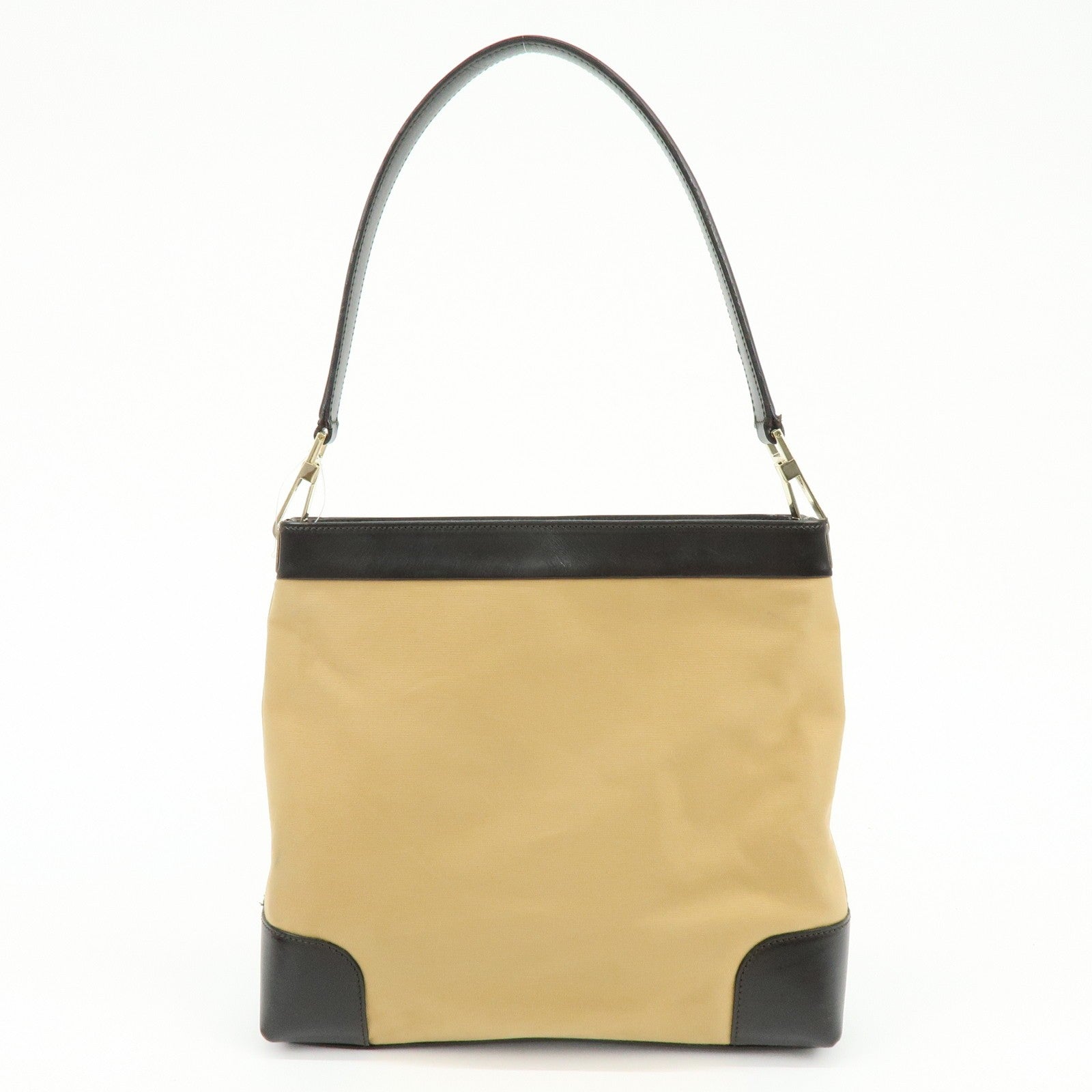 Gucci Sherry Shoulder Bag - Beige, Brown, Canvas, Leather