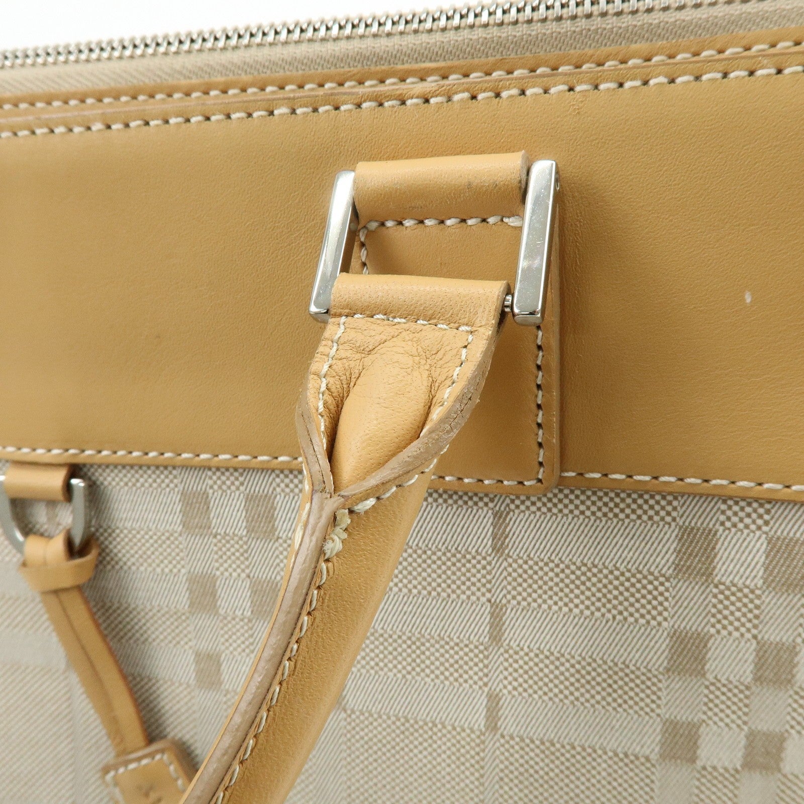 Burberry Tote Bag - Beige, Canvas Leather