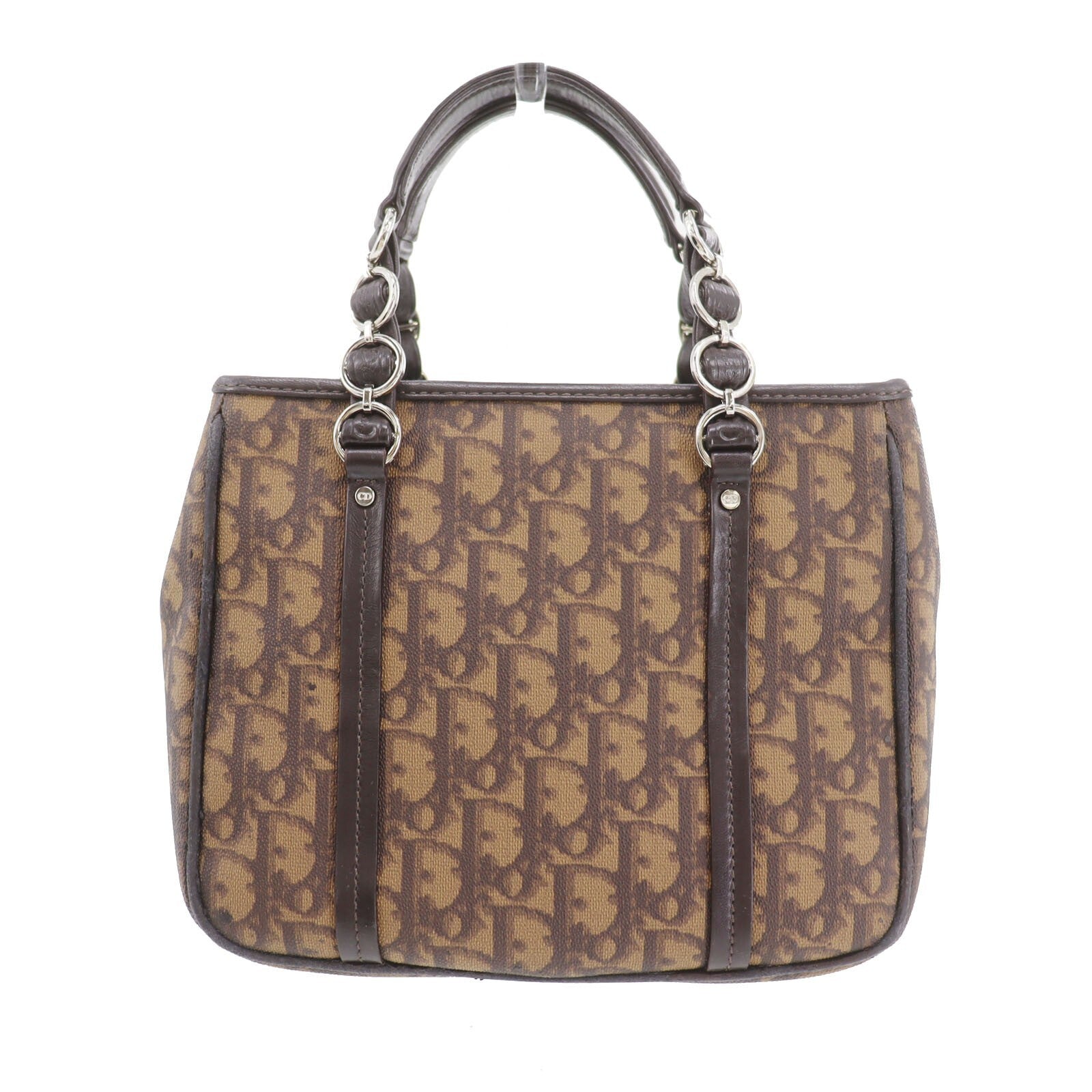 Christian Dior Trotter Handbag - Brown, PVC
