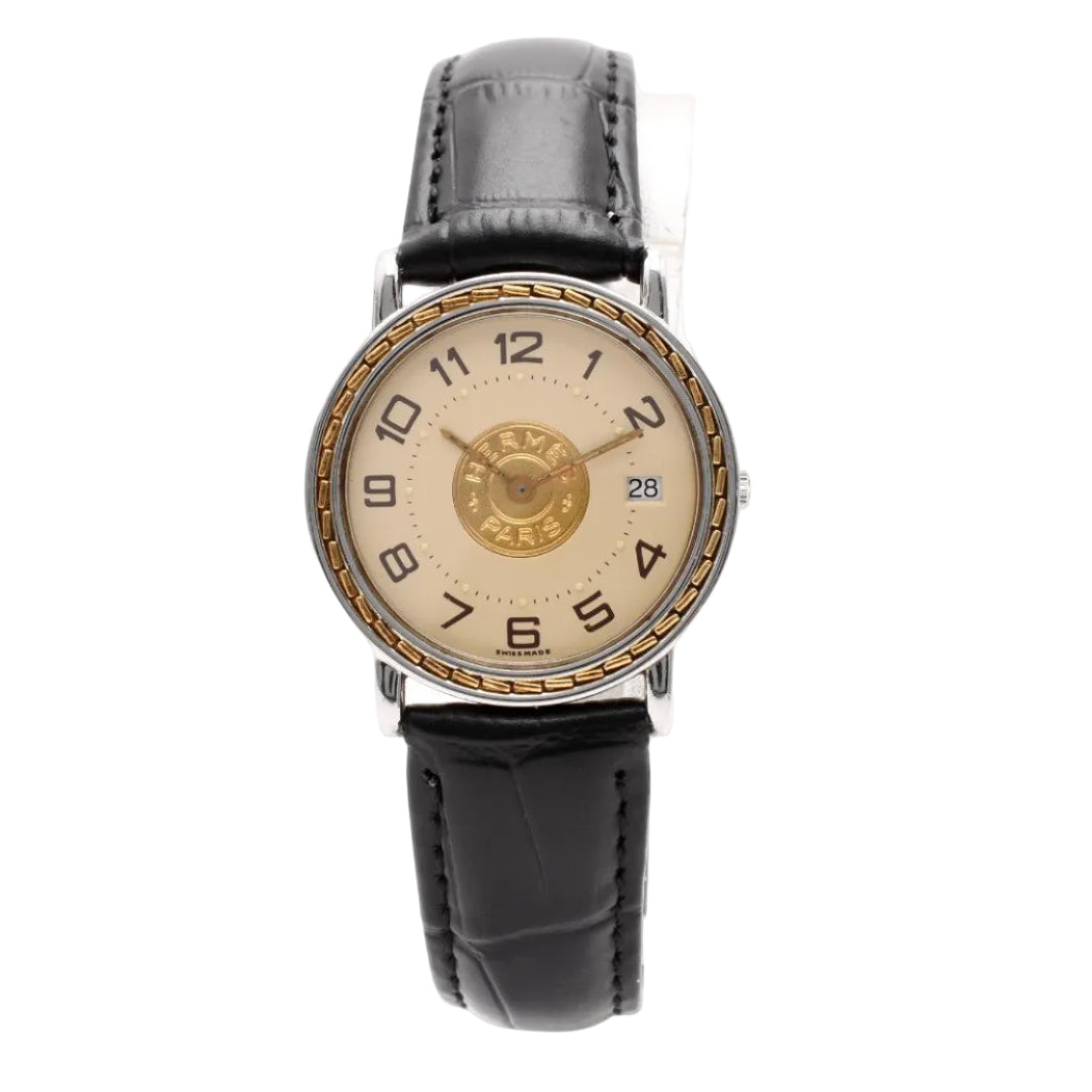 Hermès SE4.240 Watch - Cream, Stainless Steel