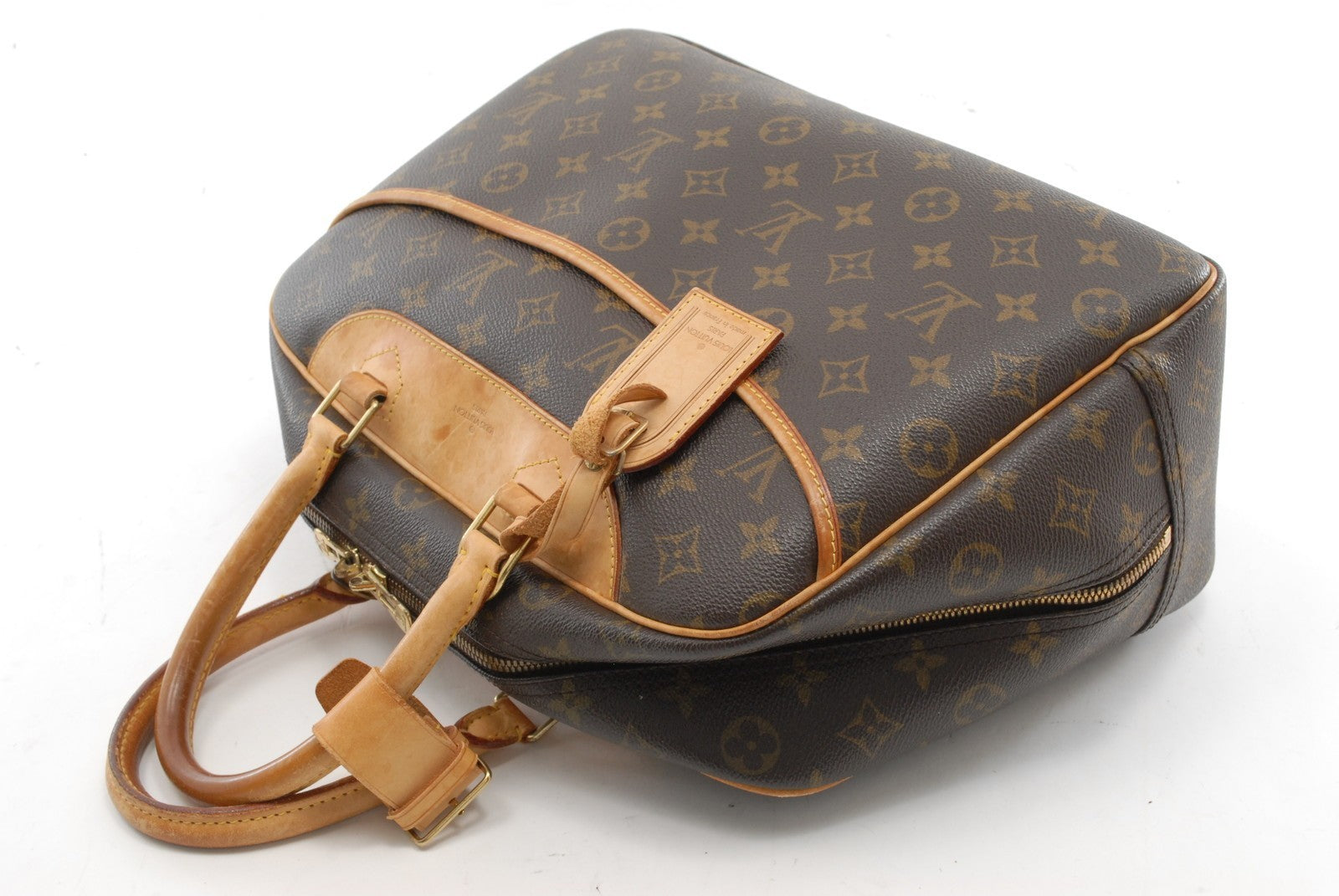 Louis Vuitton Deauville Hand Bag - Brown, Leather- מגיע עם המנעול!