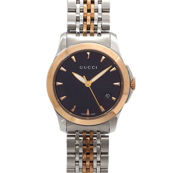 Gucci G Timeless 126.5 Wristwatch - Black, Stainless steel