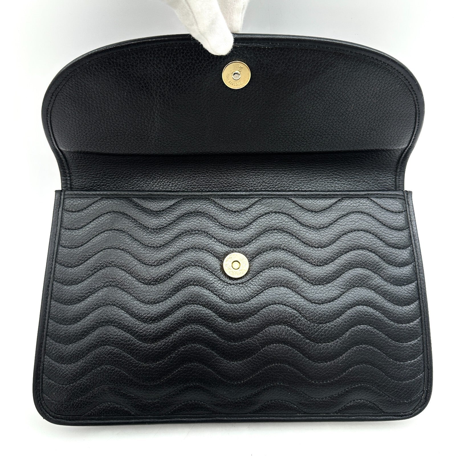 Saint Laurent Yves Clutch - Black, Leather