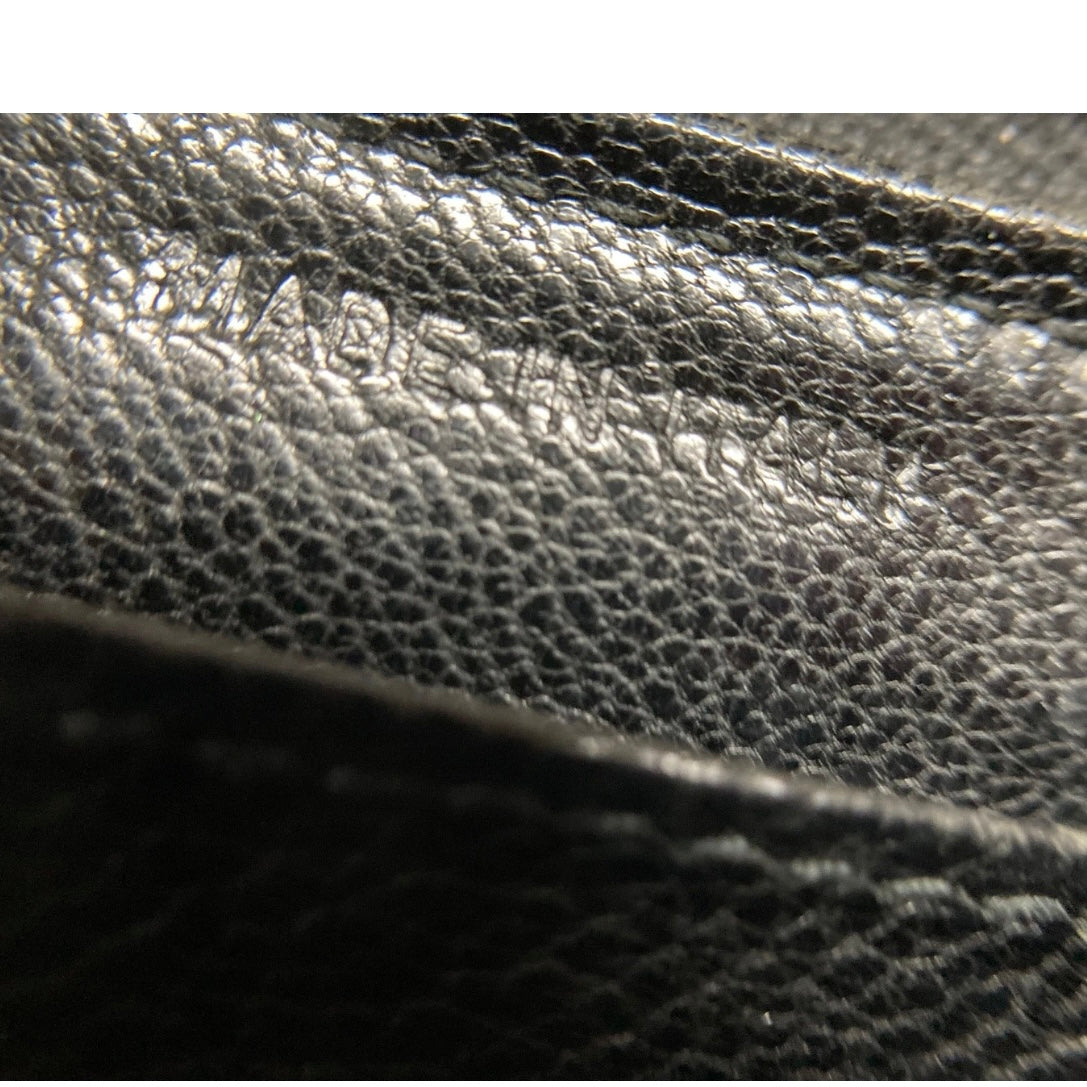 MIU MIU VINTAGE ZIP AROUND EMBOSSED LEATHER LONG WALLET