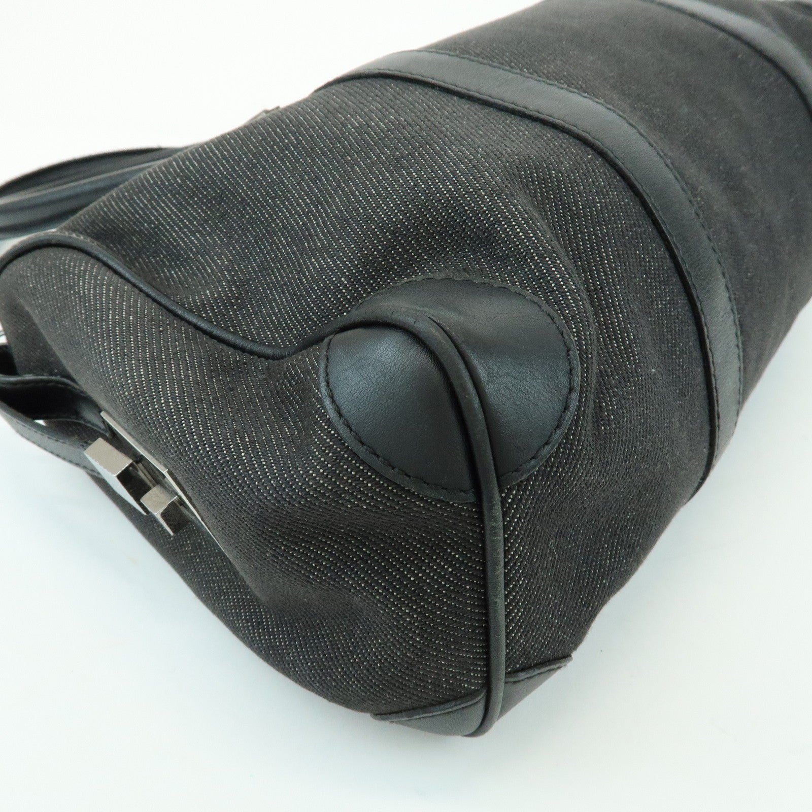 Gucci Boston Bag - Black, Dark Grey, Canvas