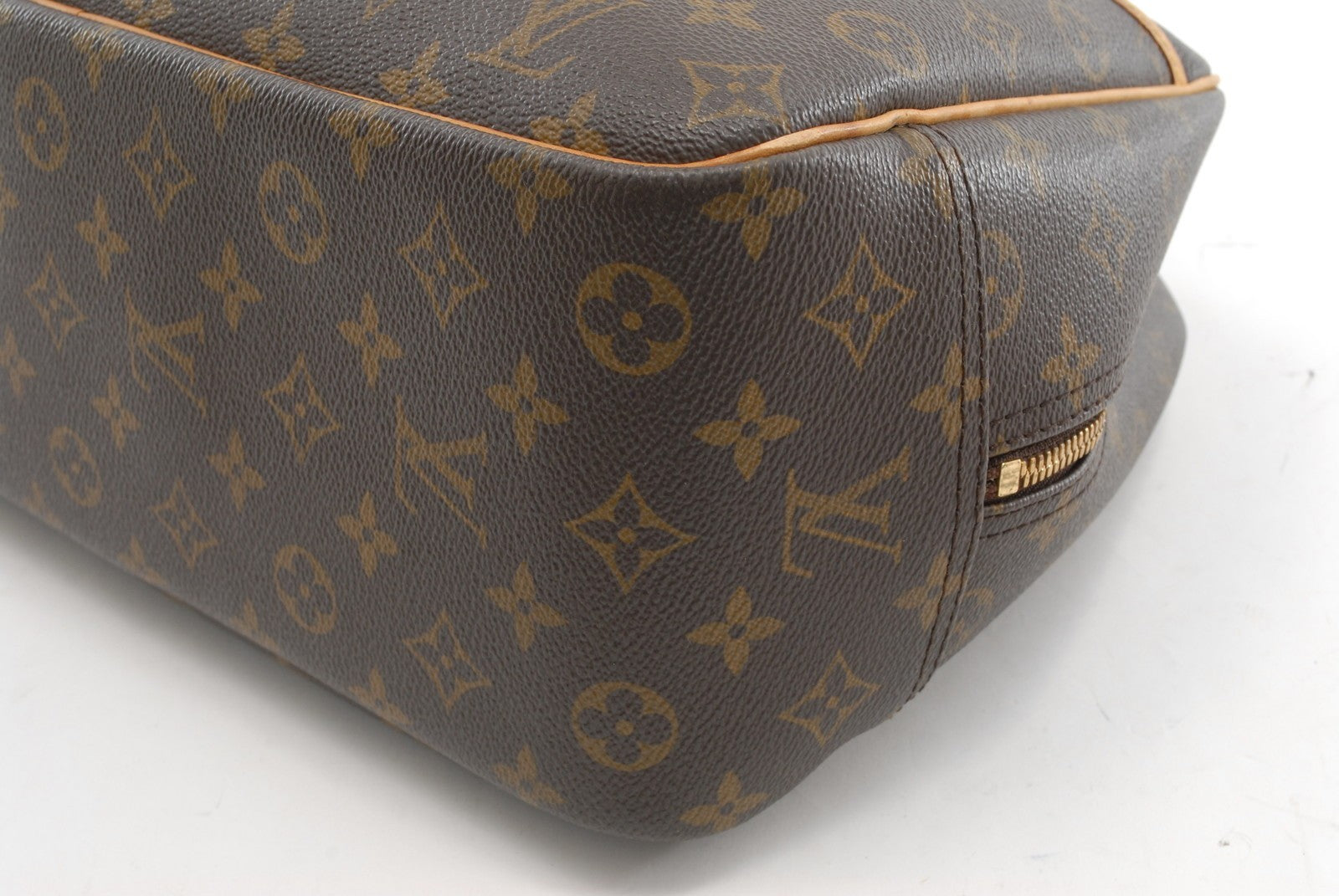 Louis Vuitton Deauville Hand Bag - Brown, Leather- מגיע עם המנעול!