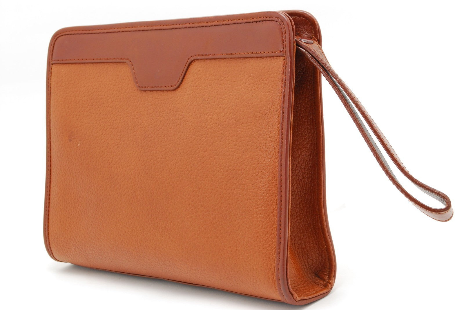 Burberry Burberrys Clutch Handbag - Brown, Leather