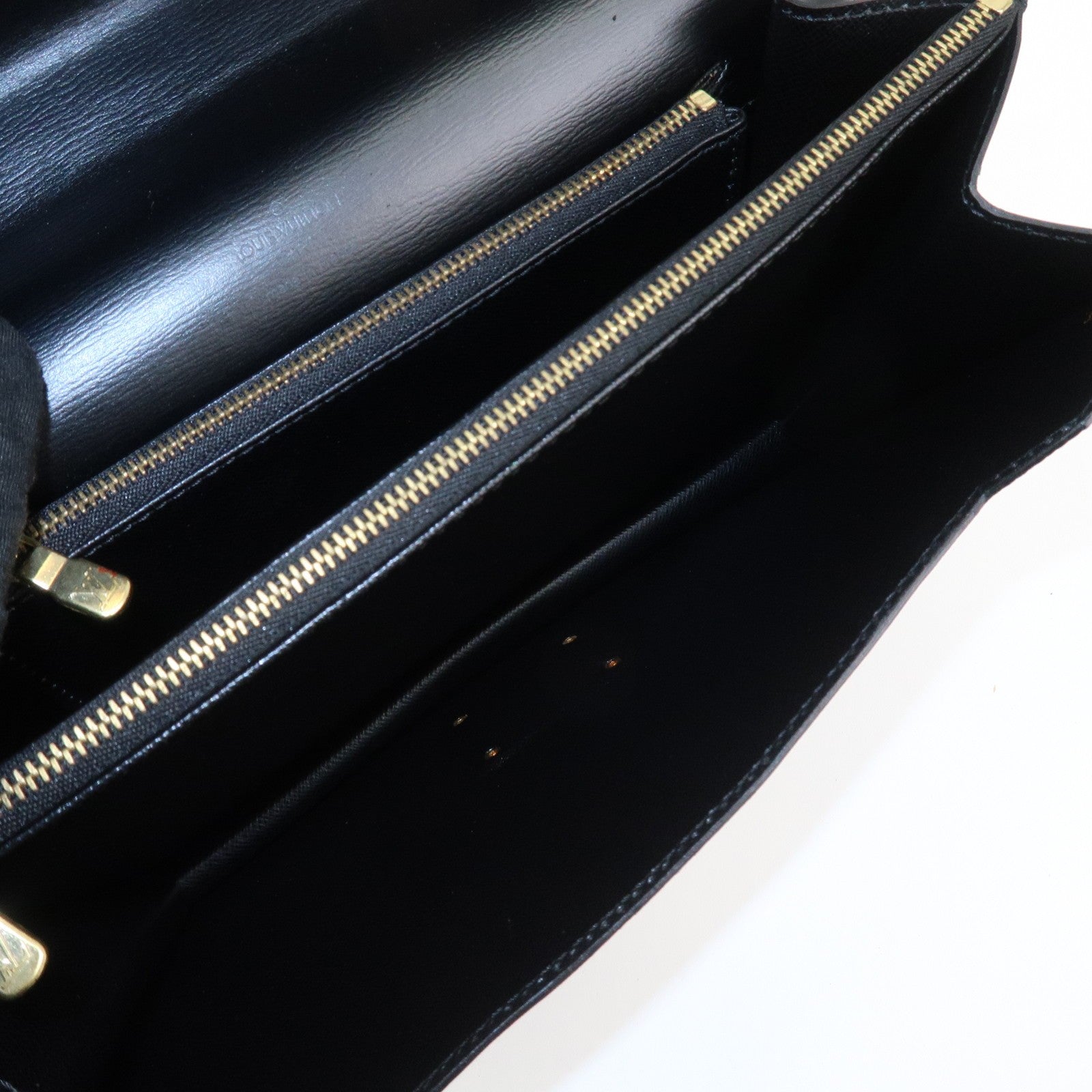 Louis Vuitton Epi Concorde Leather Hand Bag Noir Black