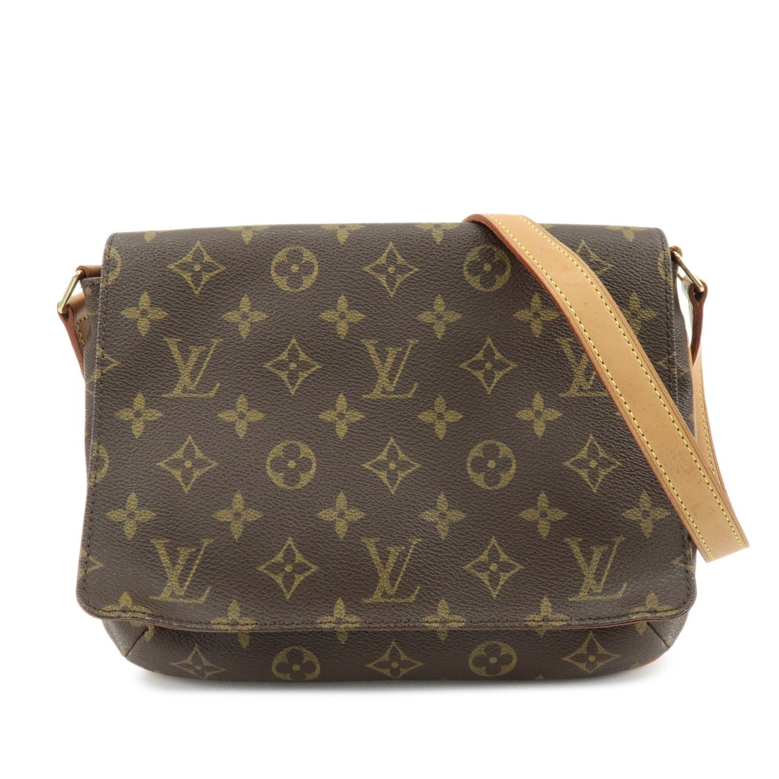 Louis Vuitton Monogram Musette Tango Shoulder Bag - Brown, Monogram Canvas