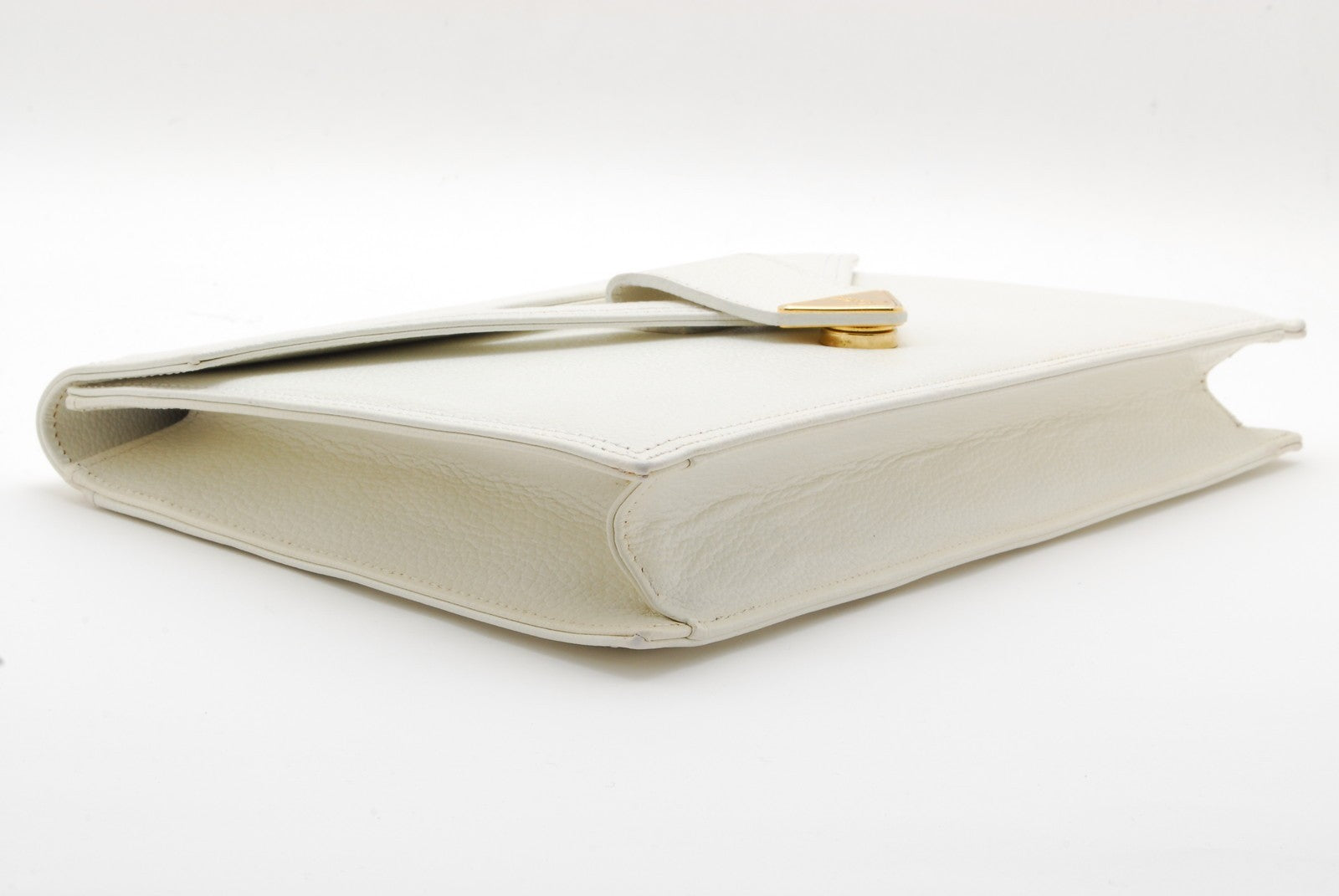 Saint Laurent Yves Saint Laurent Clutch - White, Leather