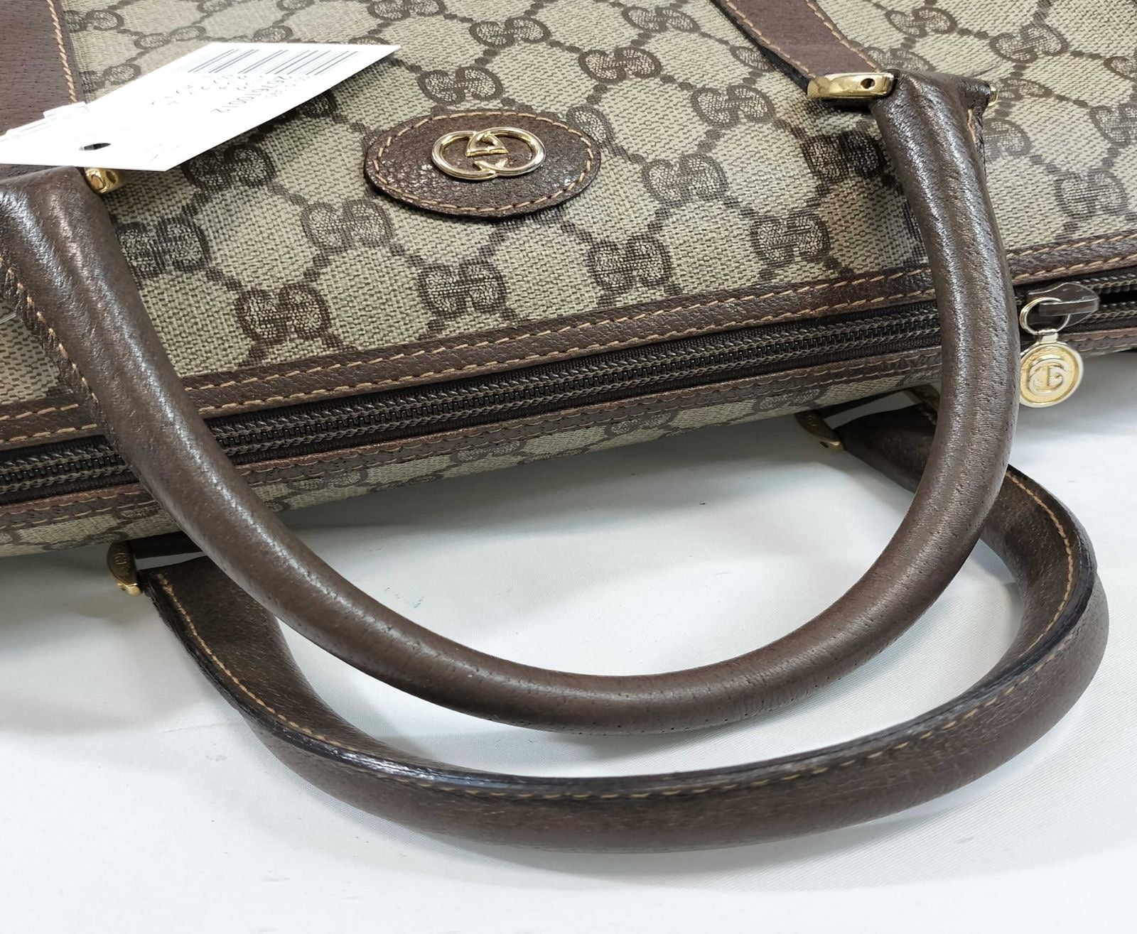Gucci GG Supreme Boston Handbag - Brown, PVC Leather