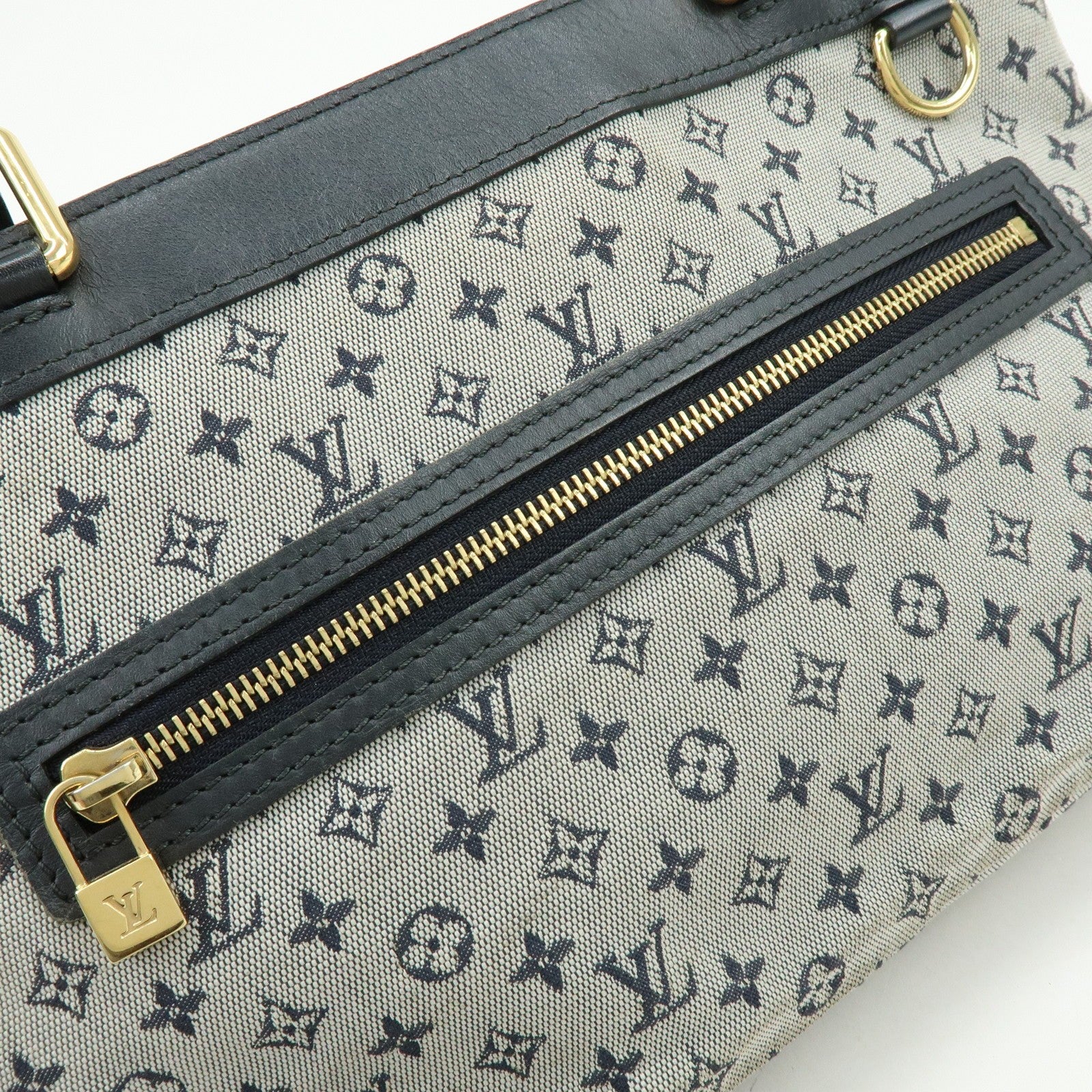 Louis Vuitton Lin Hand Bag - Blue, Monogram Mini Canvas