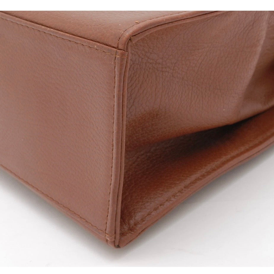 Saint Laurent Stitch Cassandra Handbag - Brown, Leather