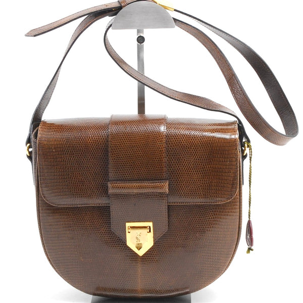 Saint Laurent Yves Vintage Shoulder Bag - Brown, Leather 